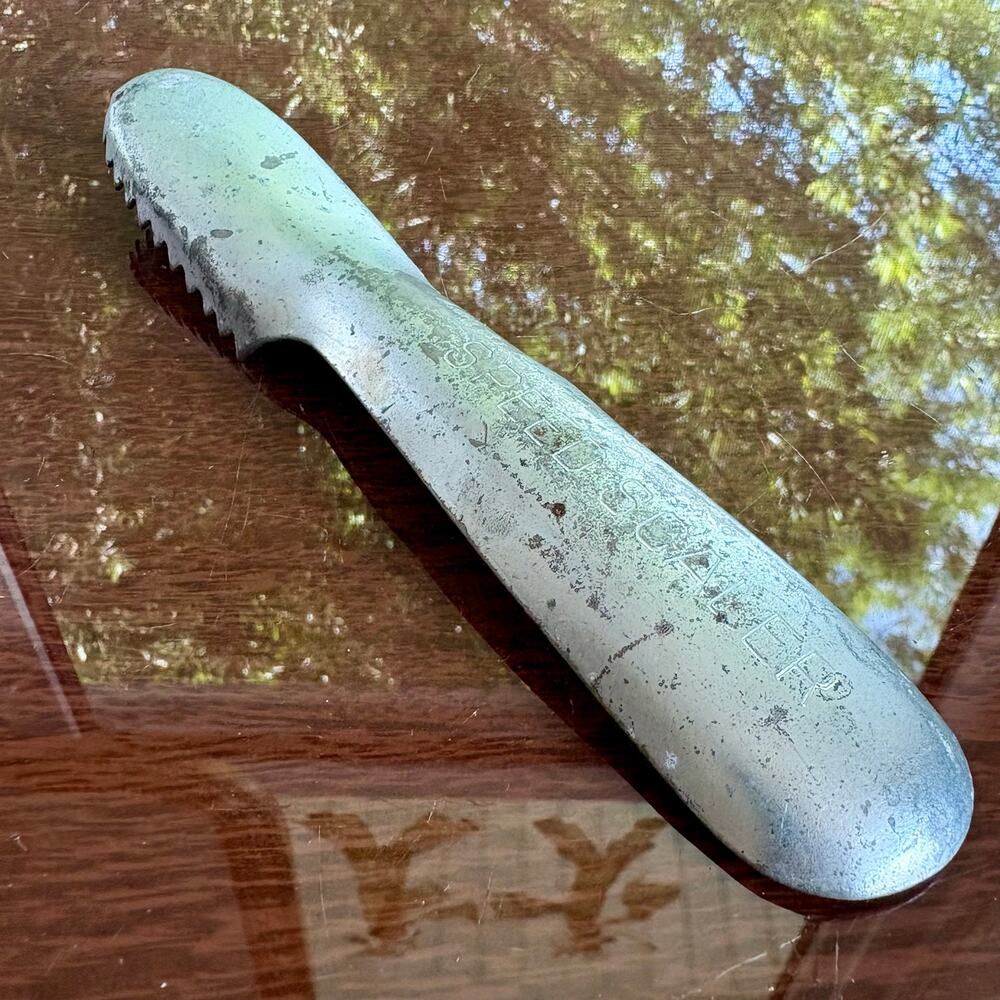 Vintage Speed Scaler Metal Fish Scaler Fishing Kitchen Tool